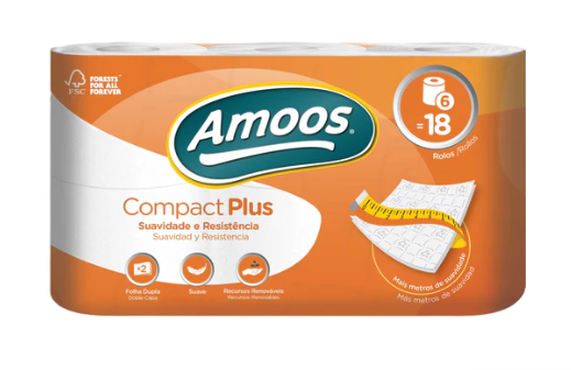 Toilet Paper Amoos Compact Plus 50m 2-Ply - FSC