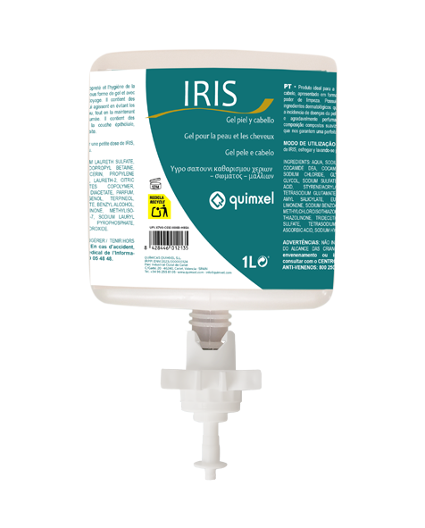 IRIS - Gel líquido para a pele e cabelo
